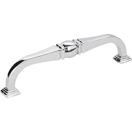 Jeffrey Alexander 128 mm Center-to-Center Polished Chrome Katharine Cabinet Pull 188-128PC